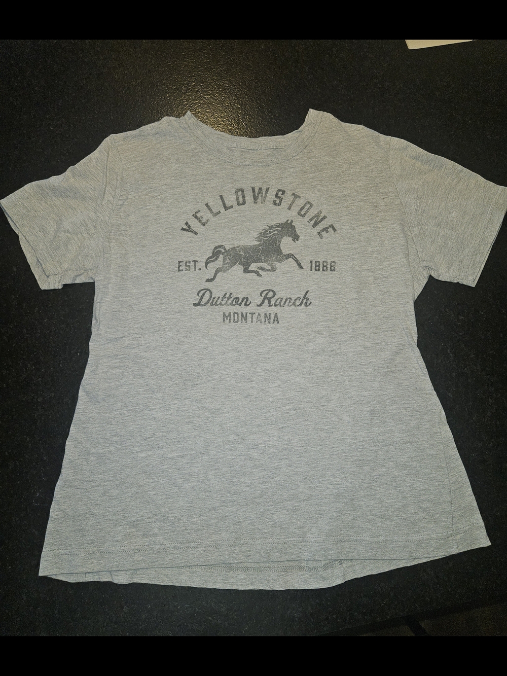 Yellowstone Dutton Ranch Graphic Tee - Heather Gray